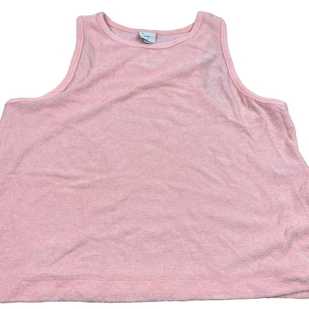 A New Day Women's Blush Pink Terry Racerback Tank Top - Size XXL - NWT
